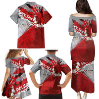 Polska Eagle Family Matching Puletasi and Hawaiian Shirt Poland Sporty Grunge Style - Wonder Print Shop