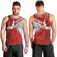 Polska Eagle Men Tank Top Poland Sporty Grunge Style - Wonder Print Shop