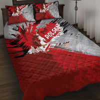 Polska Eagle Quilt Bed Set Poland Sporty Grunge Style - Wonder Print Shop