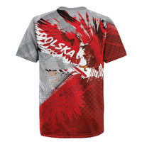 Polska Eagle Rugby Jersey Poland Sporty Grunge Style - Wonder Print Shop