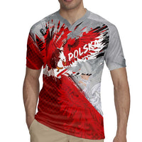 Polska Eagle Rugby Jersey Poland Sporty Grunge Style - Wonder Print Shop