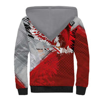 Polska Eagle Sherpa Hoodie Poland Sporty Grunge Style - Wonder Print Shop