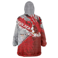 Polska Eagle Wearable Blanket Hoodie Poland Sporty Grunge Style - Wonder Print Shop
