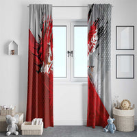 Polska Eagle Window Curtain Poland Sporty Grunge Style - Wonder Print Shop