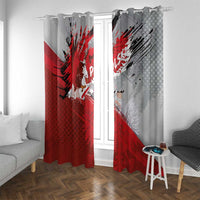 Polska Eagle Window Curtain Poland Sporty Grunge Style - Wonder Print Shop