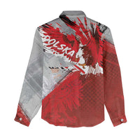 Polska Eagle Women Casual Shirt Poland Sporty Grunge Style - Wonder Print Shop