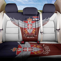 Serbia Back Car Seat Cover Double Headed Eage Emblem Sporty - Wonder Print Shop