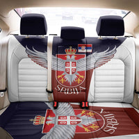 Serbia Back Car Seat Cover Double Headed Eage Emblem Sporty - Wonder Print Shop