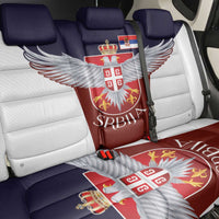 Serbia Back Car Seat Cover Double Headed Eage Emblem Sporty - Wonder Print Shop