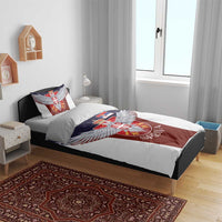 Serbia Bedding Set Double Headed Eage Emblem Sporty - Wonder Print Shop