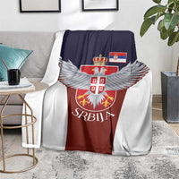 Serbia Blanket Double Headed Eage Emblem Sporty - Wonder Print Shop