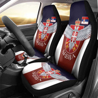 Serbia Car Seat Cover Double Headed Eage Emblem Sporty - Wonder Print Shop