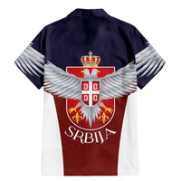 Serbia Family Matching Mermaid Dress and Hawaiian Shirt Double Headed Eage Emblem Sporty - Wonder Print Shop