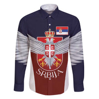 Serbia Family Matching Short Sleeve Bodycon Dress and Hawaiian Shirt Double Headed Eage Emblem Sporty - Wonder Print Shop