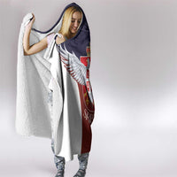 Serbia Hooded Blanket Double Headed Eage Emblem Sporty - Wonder Print Shop