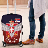 Serbia Luggage Cover Double Headed Eage Emblem Sporty - Wonder Print Shop