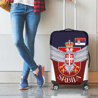 Serbia Luggage Cover Double Headed Eage Emblem Sporty - Wonder Print Shop