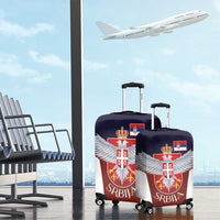 Serbia Luggage Cover Double Headed Eage Emblem Sporty - Wonder Print Shop