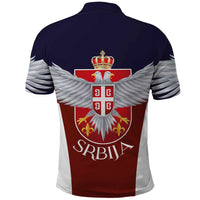 Serbia Polo Shirt Double Headed Eage Emblem Sporty - Wonder Print Shop