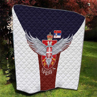 Serbia Quilt Double Headed Eage Emblem Sporty - Wonder Print Shop