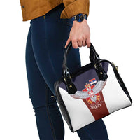 Serbia Shoulder Handbag Double Headed Eage Emblem Sporty - Wonder Print Shop