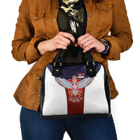 Serbia Shoulder Handbag Double Headed Eage Emblem Sporty - Wonder Print Shop