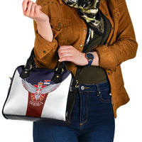 Serbia Shoulder Handbag Double Headed Eage Emblem Sporty - Wonder Print Shop