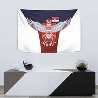 Serbia Tapestry Double Headed Eage Emblem Sporty - Wonder Print Shop