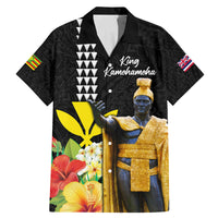 Hawaii King Kamehameha Day Family Matching Mermaid Dress and Hawaiian Shirt Kanaka Maoli Hibiscus Flower and Kakau Pattern - Wonder Print Shop