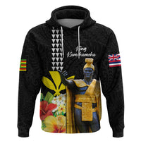 Hawaii King Kamehameha Day Hoodie Kanaka Maoli Hibiscus Flower and Kakau Pattern - Wonder Print Shop