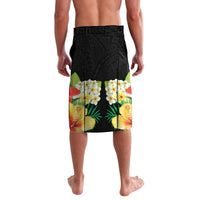 Hawaii King Kamehameha Day Lavalava Kanaka Maoli Hibiscus Flower and Kakau Pattern - Wonder Print Shop
