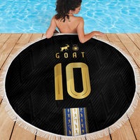 Argentina Football Beach Blanket GOAT-Pride of La Albiceleste