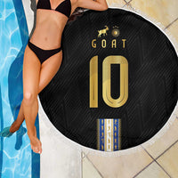 Argentina Football Beach Blanket GOAT-Pride of La Albiceleste