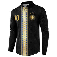 Argentina Football Button Sweatshirt GOAT-Pride of La Albiceleste