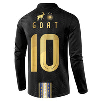 Argentina Football Button Sweatshirt GOAT-Pride of La Albiceleste