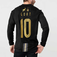 Argentina Football Button Sweatshirt GOAT-Pride of La Albiceleste