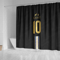 Argentina Football Shower Curtain GOAT-Pride of La Albiceleste