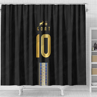 Argentina Football Shower Curtain GOAT-Pride of La Albiceleste