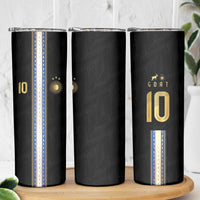 Argentina Football Skinny Tumbler GOAT-Pride of La Albiceleste