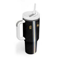 Argentina Football Tumbler With Handle GOAT-Pride of La Albiceleste