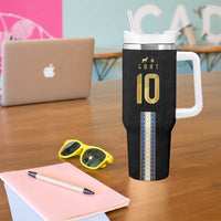Argentina Football Tumbler With Handle GOAT-Pride of La Albiceleste