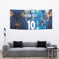Custom Argentina Football Tapestry La Albiceleste Marble Sky Version