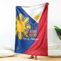 Philippines Independence Day Blanket Araw ng Kalayaan Polynesian Sun and YAKAN Pattern