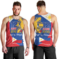 Philippines Independence Day Men Tank Top Araw ng Kalayaan Polynesian Sun and YAKAN Pattern