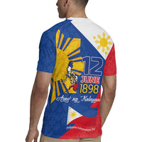 Philippines Independence Day Rugby Jersey Araw ng Kalayaan Polynesian Sun and YAKAN Pattern