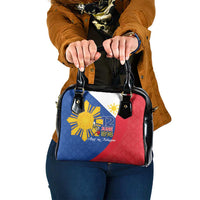 Philippines Independence Day Shoulder Handbag Araw ng Kalayaan Polynesian Sun and YAKAN Pattern