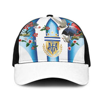 Argentina Football Baseball Net Cap Blokecore-La Albiceleste with Japanese Culture Embroidery Effect