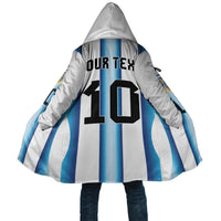 Custom Argentina Football Cloak Blokecore-La Albiceleste with Japanese Culture Embroidery Effect