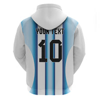 Custom Argentina Football Hoodie Blokecore-La Albiceleste with Japanese Culture Embroidery Effect