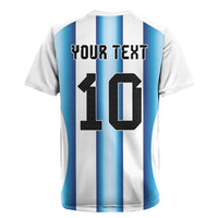 Custom Argentina Football Rugby Jersey Blokecore-La Albiceleste with Japanese Culture Embroidery Effect